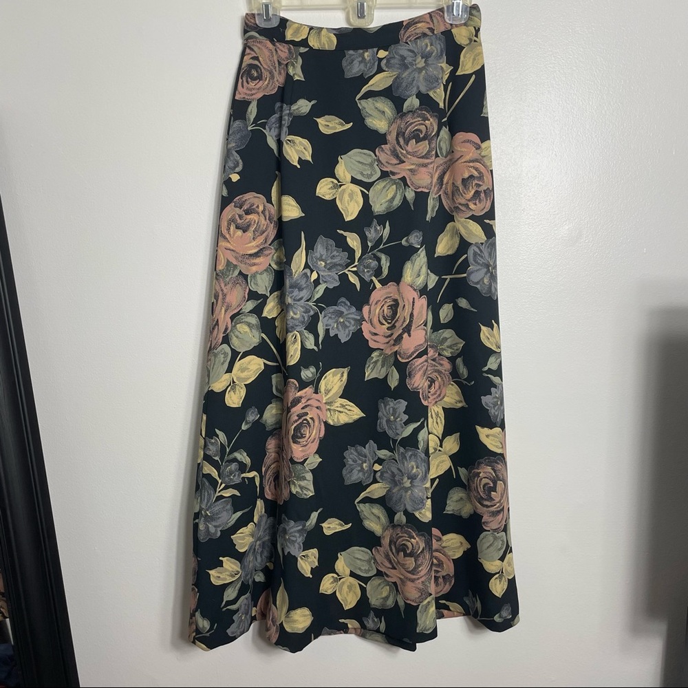 NWT Vintage Chaus Floral Maxi  Skirt Sz 6